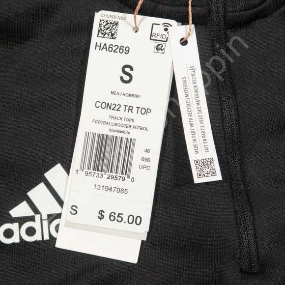 Adidas Condivo 22 Training Top in Black / White Size Small - Picture 7 of 9